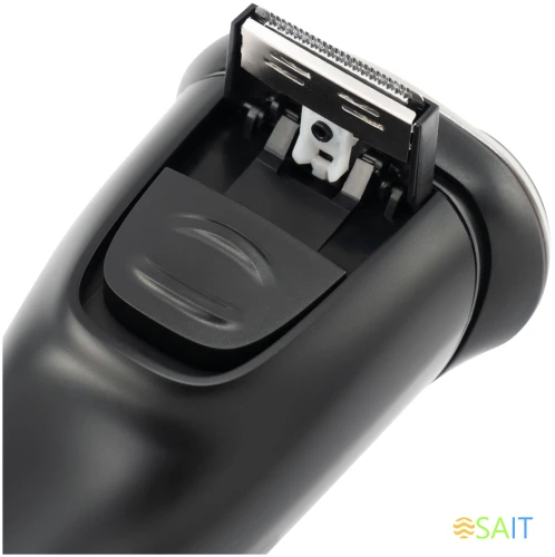 Бритва роторная Hyundai H-SH8090 реж.эл.:3 питан.:аккум. черный/золотистый