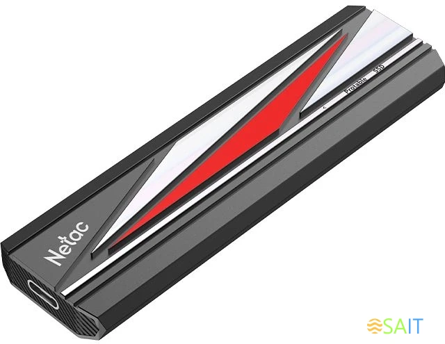 Накопитель SSD Netac USB-C 256GB NT01ZX20L-256G-32BK ZX20L черный