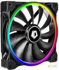 Вентилятор для корпуса ID-Cooling ZF-14025 ARGB 140х140x25 черный 4-pin 37дБ (ZF-14025-ARGB) Ret