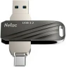 Флеш Диск Netac 64GB US1 NT03US11C-064G-32BK USB3.2 черный/серебристый