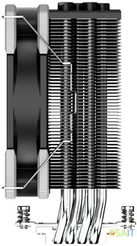 Устройство охлаждения(кулер) ID-Cooling SE-214-XT Basic Soc-AM5/AM4/1200/1700/1851 черный 4-pin 16-27dB Al+Cu 180W 500gr Ret
