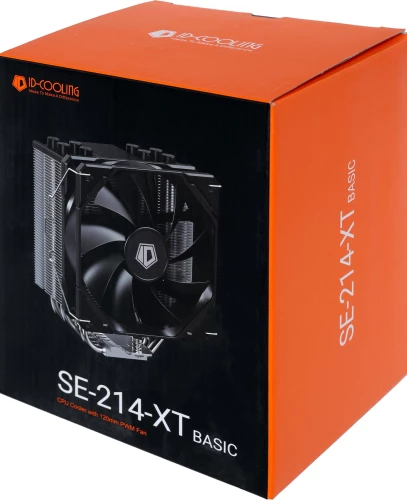 Устройство охлаждения(кулер) ID-Cooling SE-214-XT Basic Soc-AM5/AM4/1200/1700/1851 черный 4-pin 16-27dB Al+Cu 180W 500gr Ret