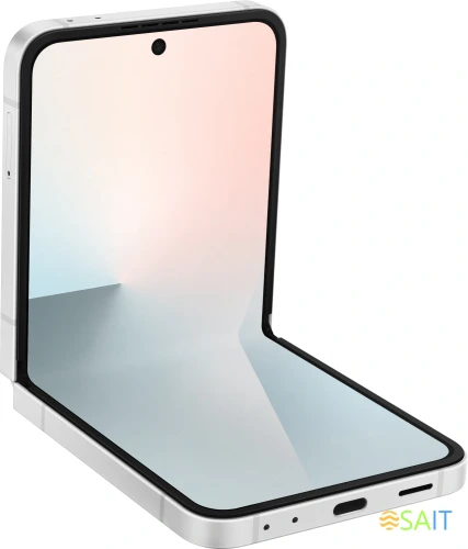 Смартфон Samsung SM-F761B Galaxy Z Flip7 FE 256Gb 8Gb белый раскладной 3G 4G 1Sim 6.7" 1080x2640 Android 16 50Mpix 802.11 a/b/g/n/ac/ax NFC GPS GSM900/1800 GSM1900 Protect