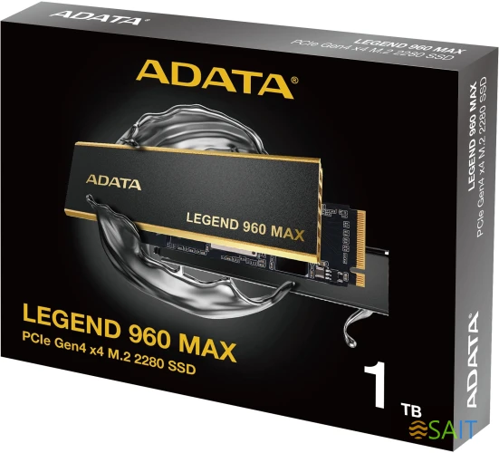 Накопитель SSD A-Data PCIe 4.0 x4 1TB ALEG-960M-1TCS Legend 960 Max M.2 2280