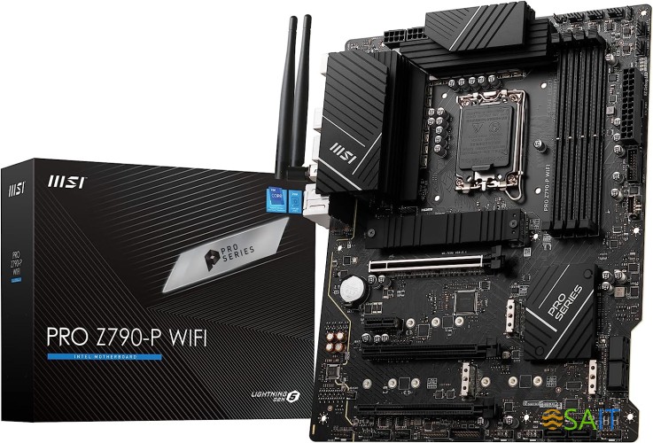 Материнская плата MSI PRO Z790-P WIFI Soc-1700 Intel Z790 4xDDR5 ATX AC`97 8ch(7.1) 2.5Gg RAID+HDMI+DP