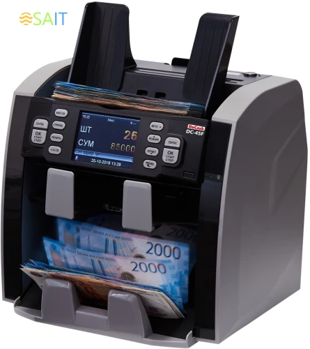 Сортировщик банкнот DoCash DC-45F 14841 автоматический рубли/доллары/евро/юани/фунты