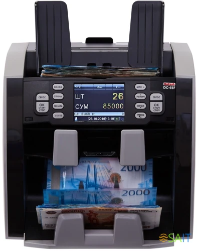 Сортировщик банкнот DoCash DC-45F 14841 автоматический рубли/доллары/евро/юани/фунты