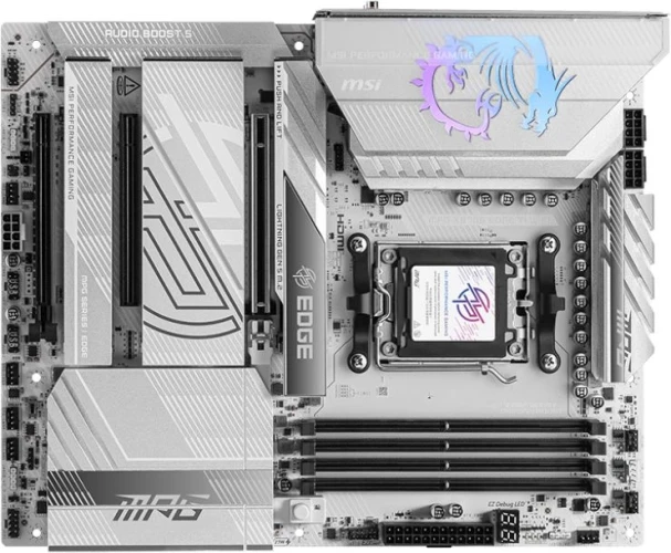 Материнская плата MSI MPG X870E EDGE TI WIFI SocketAM5 AMD X870E 4xDDR5 ATX AC`97 8ch(7.1) 5Gigabit RAID+HDMI