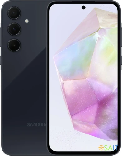 Смартфон Samsung SM-A356E Galaxy A35 5G 256Gb 8Gb темно-синий моноблок 3G 4G 2Sim 6.6" 1080x2340 Android 14 50Mpix 802.11 a/b/g/n/ac/ax NFC GPS GSM900/1800 GSM1900 Protect microSD max1024Gb