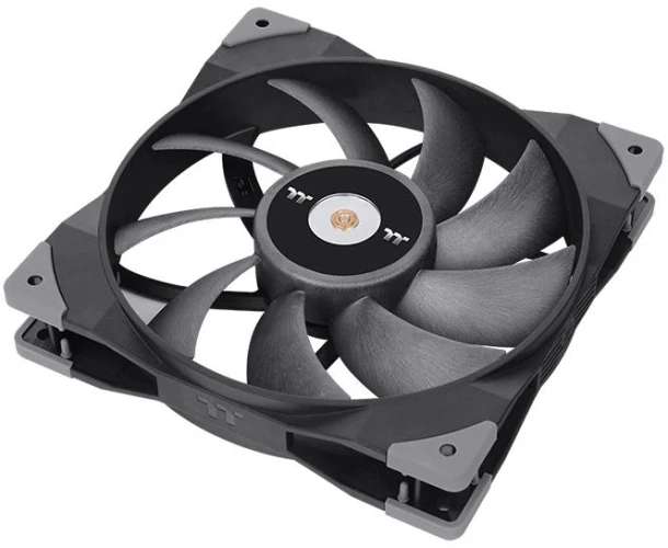 Вентилятор для корпуса Thermaltake Toughfan 14 140х140x25 черный 4-pin 33.2дБ (упак.:2шт) (CL-F085-PL14BL-A) Ret