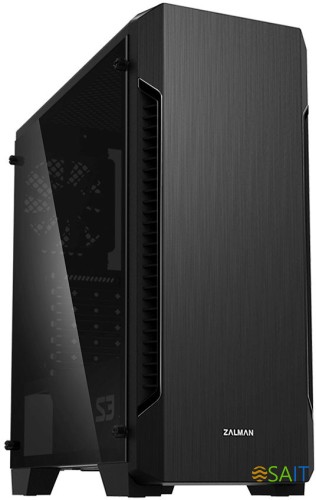 Корпус Zalman S3 TG черный без БП ATX 5x120mm 2xUSB2.0 1xUSB3.0 audio bott PSU
