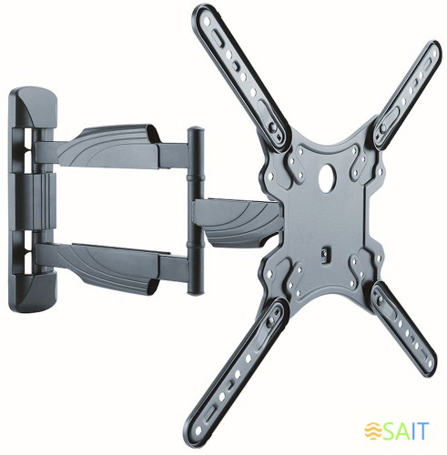 Кронштейн для телевизора Ultramounts UM871 черный 23"-55" макс.35кг настенный поворотно-выдвижной и наклонный