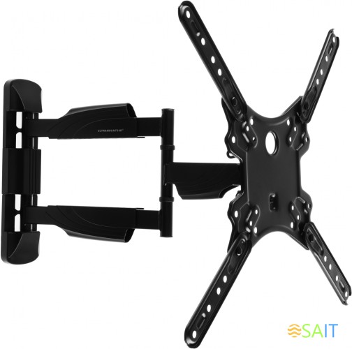 Кронштейн для телевизора Ultramounts UM871 черный 23"-55" макс.35кг настенный поворотно-выдвижной и наклонный