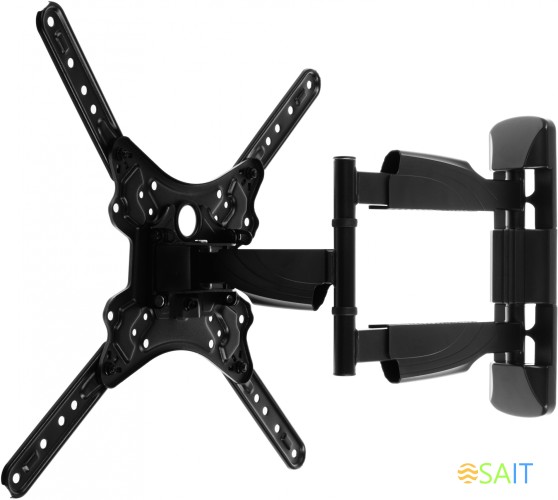 Кронштейн для телевизора Ultramounts UM871 черный 23"-55" макс.35кг настенный поворотно-выдвижной и наклонный