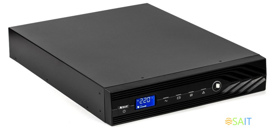 Источник бесперебойного питания Бастион Skat-UPS 3000-Rack-ON-6X9-E 2700Вт 3000ВА черный