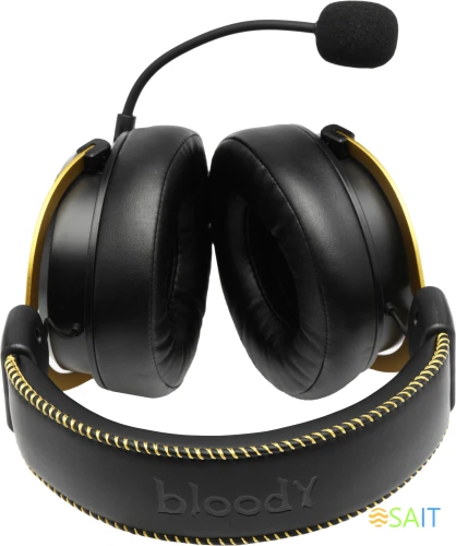 Наушники с микрофоном A4Tech Bloody M590i желтый/серый 1м мониторные USB оголовье (M590I SPORTS LIME)