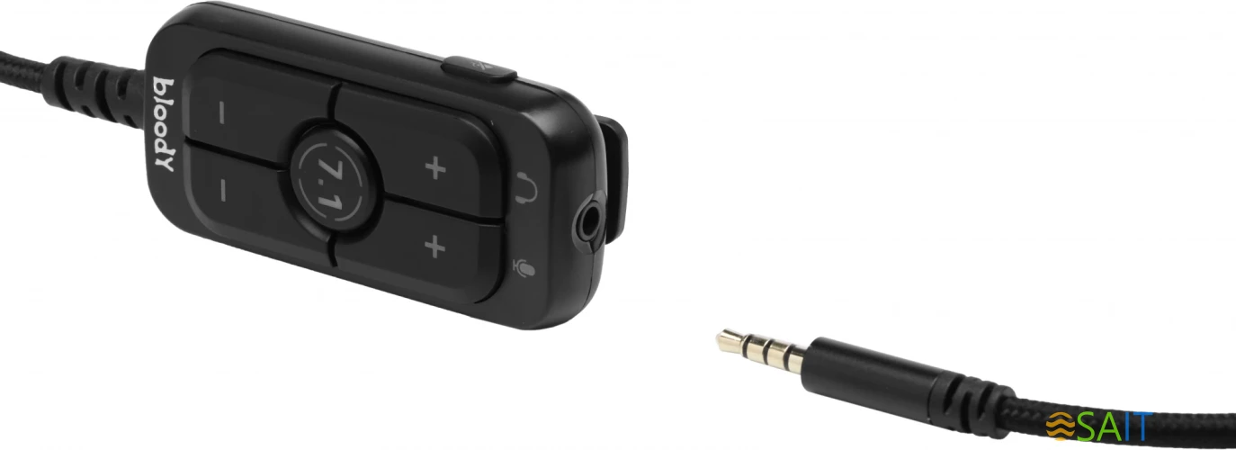 Наушники с микрофоном A4Tech Bloody M590i желтый/серый 1м мониторные USB оголовье (M590I SPORTS LIME)