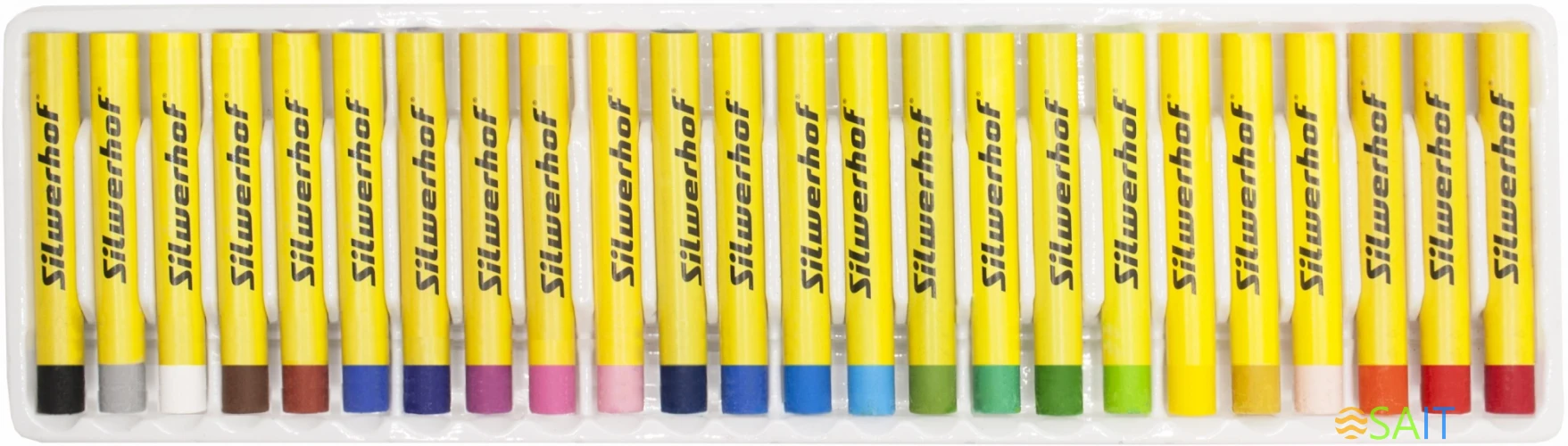 Масляная пастель Silwerhof Create кругл. 24цв. дл.70мм д.10мм картон.кор.