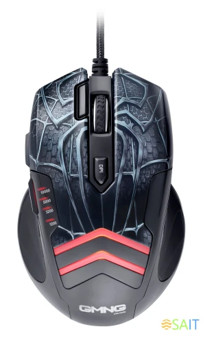Мышь GMNG XM007 черный/серый оптическая 10000dpi USB для ноутбука 7but