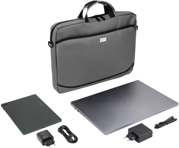 Сумка для ноутбука 17.3" Digma W-211 серый полиэстер (W211GBK)