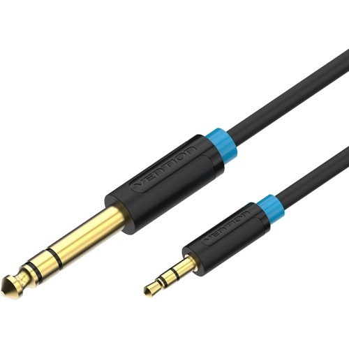 Кабель Vention аудио Jack 6,5 mm M/ 3,5 M - 3 м Кабель Vention jack 6.5 mm(m)/mini jack 3.5 mm(m) - 3 м (BABBI)