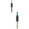 Кабель Vention аудио Jack 6,5 mm M/ 3,5 M - 3 м Кабель Vention jack 6.5 mm(m)/mini jack 3.5 mm(m) - 3 м (BABBI)