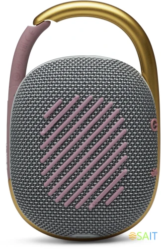 Колонка порт. JBL Clip 4 серый 5W 1.0 BT 15м 500mAh (JBLCLIP4GRY)