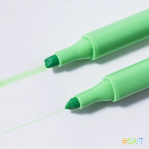 Текстовыделитель Deli EU12S-GN скошенный пиш. наконечник 1-5мм зеленый коробка картонная