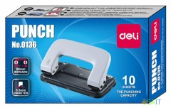 Дырокол Deli E0136 макс.:10лист. металл ассорти отв.:2