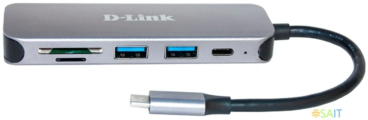 Разветвитель USB 2.0 D-Link DUB-2325 2порт. черный (DUB-2325/A2A)