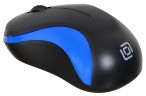 Мышь Оклик 605SW черный/синий оптическая 1200dpi беспров. USB для ноутбука 3but (384109)