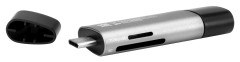 Устройство чтения карт памяти USB 2.0/Type C Digma CR-CU2520-G серый