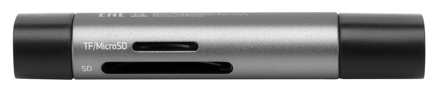 Устройство чтения карт памяти USB 2.0/Type C Digma CR-CU2520-G серый