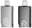 Устройство чтения карт памяти USB 2.0/Type C Digma CR-CU2520-G серый