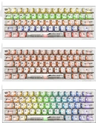 Клавиатура Redragon Fizz механическая прозрачный/белый USB Multimedia for gamer LED (71736) кабель 1.8м