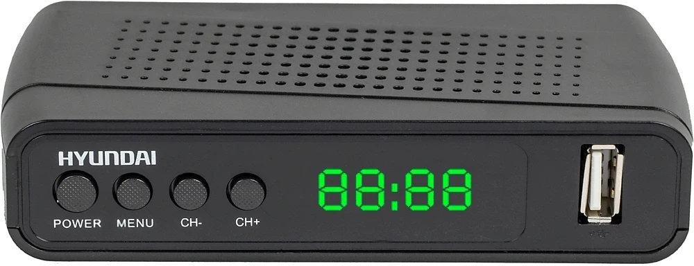 Ресивер DVB-T2 Hyundai H-DVB520 черный