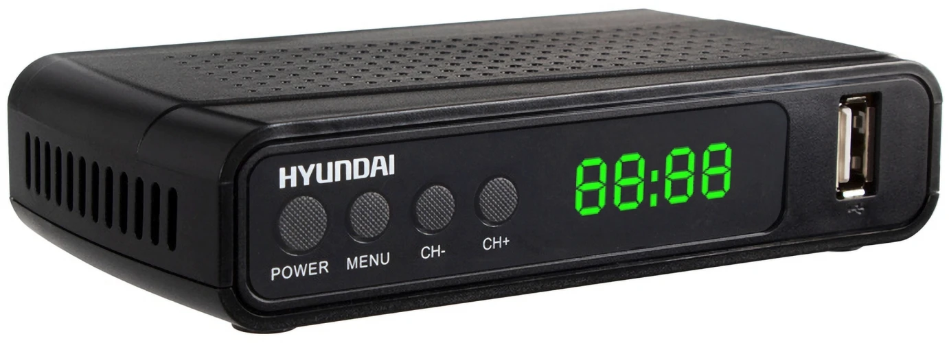 Ресивер DVB-T2 Hyundai H-DVB520 черный