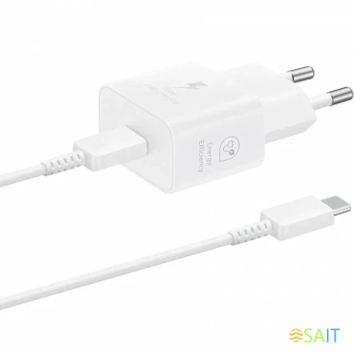 Сетевое зар./устр. Samsung EP-T2510 25W 3A (PD) USB Type-C белый (EP-T2510XWEGEU)