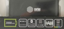 Мобильный аккумулятор Cactus CS-PBFSIT-20000 20000mAh 10.5W 2.1A 2xUSB-A черный