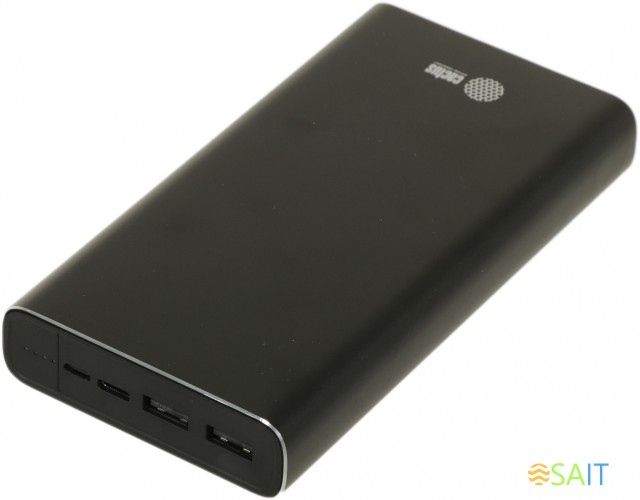 Мобильный аккумулятор Cactus CS-PBFSIT-20000 20000mAh 10.5W 2.1A 2xUSB-A черный