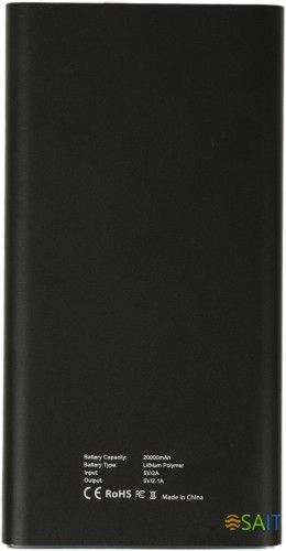 Мобильный аккумулятор Cactus CS-PBFSIT-20000 20000mAh 10.5W 2.1A 2xUSB-A черный