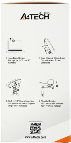 Камера Web A4Tech PK-980HA черный 2Mpix (1920x1080) USB3.0 с микрофоном