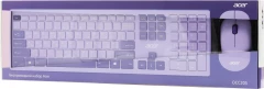 Клавиатура + мышь Acer OCC205 клав:фиолетовый мышь:фиолетовый USB беспроводная slim Multimedia (ZL.ACCEE.00D)