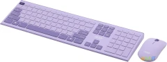 Клавиатура + мышь Acer OCC205 клав:фиолетовый мышь:фиолетовый USB беспроводная slim Multimedia (ZL.ACCEE.00D)