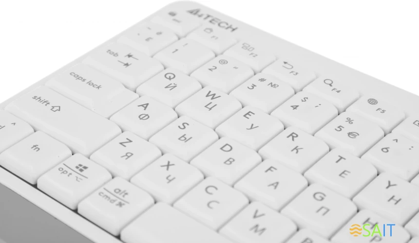 Клавиатура A4Tech Fstyler FBK11 белый/серый USB беспроводная BT/Radio slim (FBK11 WHITE)