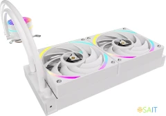 Система водяного охлаждения Formula Oasis L240 ARGB Soc-AM5/AM4/1200/2066/1700/1851 белый 4-pin 1-27.2dB Al+Cu 310W Ret (OASIS L240 ARGB WH)