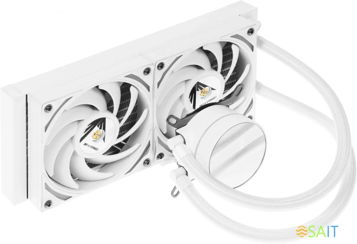 Система водяного охлаждения Formula Oasis L240 ARGB Soc-AM5/AM4/1200/2066/1700/1851 белый 4-pin 1-27.2dB Al+Cu 310W Ret (OASIS L240 ARGB WH)