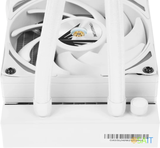 Система водяного охлаждения Formula Oasis L240 ARGB Soc-AM5/AM4/1200/2066/1700/1851 белый 4-pin 1-27.2dB Al+Cu 310W Ret (OASIS L240 ARGB WH)