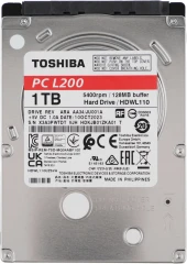Жесткий диск Toshiba SATA-III 1Tb HDWL110UZSVA Notebook L200 Slim (5400rpm) 128Mb 2.5"