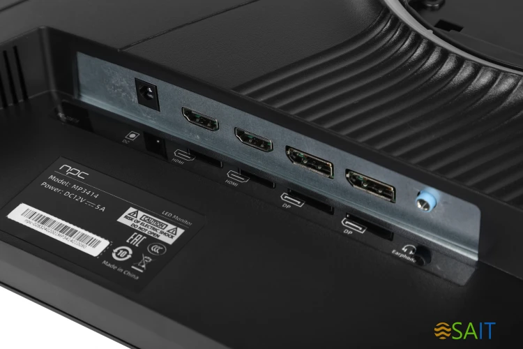 Монитор NPC 34" MP3414 черный VA LED 21:9 HDMI M/M матовая HAS Piv 3000:1 250cd 178гр/178гр 3440x1440 165Hz G-Sync FreeSync DP 2K 9кг